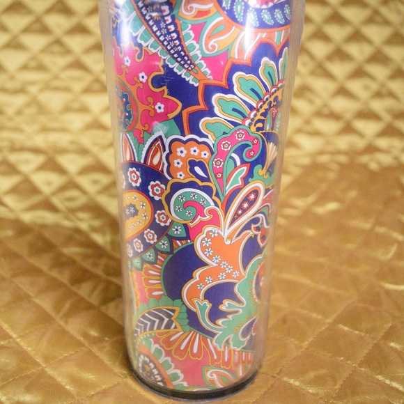☕ Vera Bradley Multi Color Paisley Tumbler Mug ☕ - Picture 3 of 8